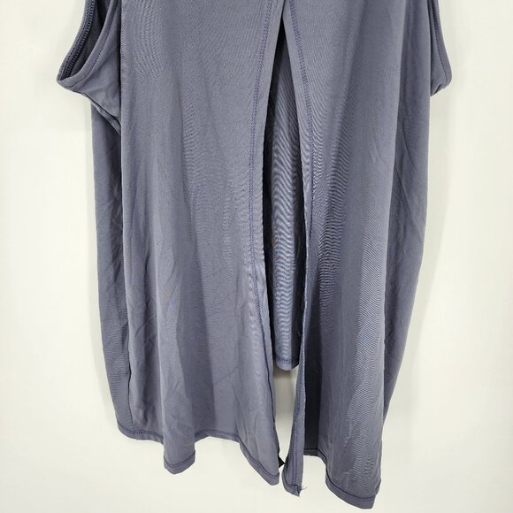 3/$25 155. Yogalicious Tank Top M Sleeveless Workout Gray Racerback Open Back - Picture 10 of 11